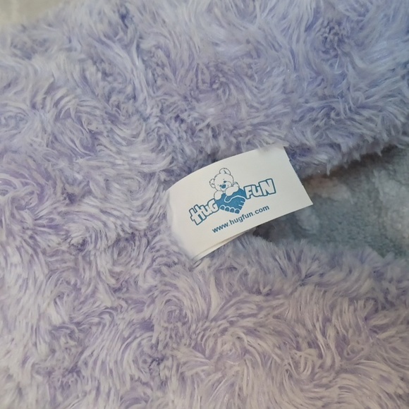 HUG FUN Adorable Purple Plush Bunny - Picture 3 of 7